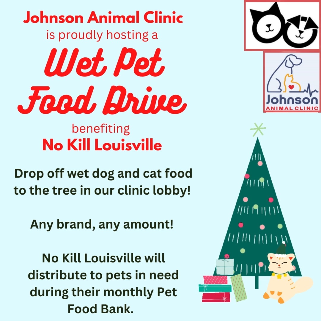 Pet Food drive at Johnson Animal Clinic
